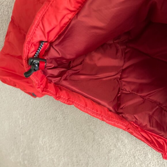 NEW Lands' End Men's M 800 Packable Down Jacket Classic Cherry Red Full Zip - Picture 8 of 9